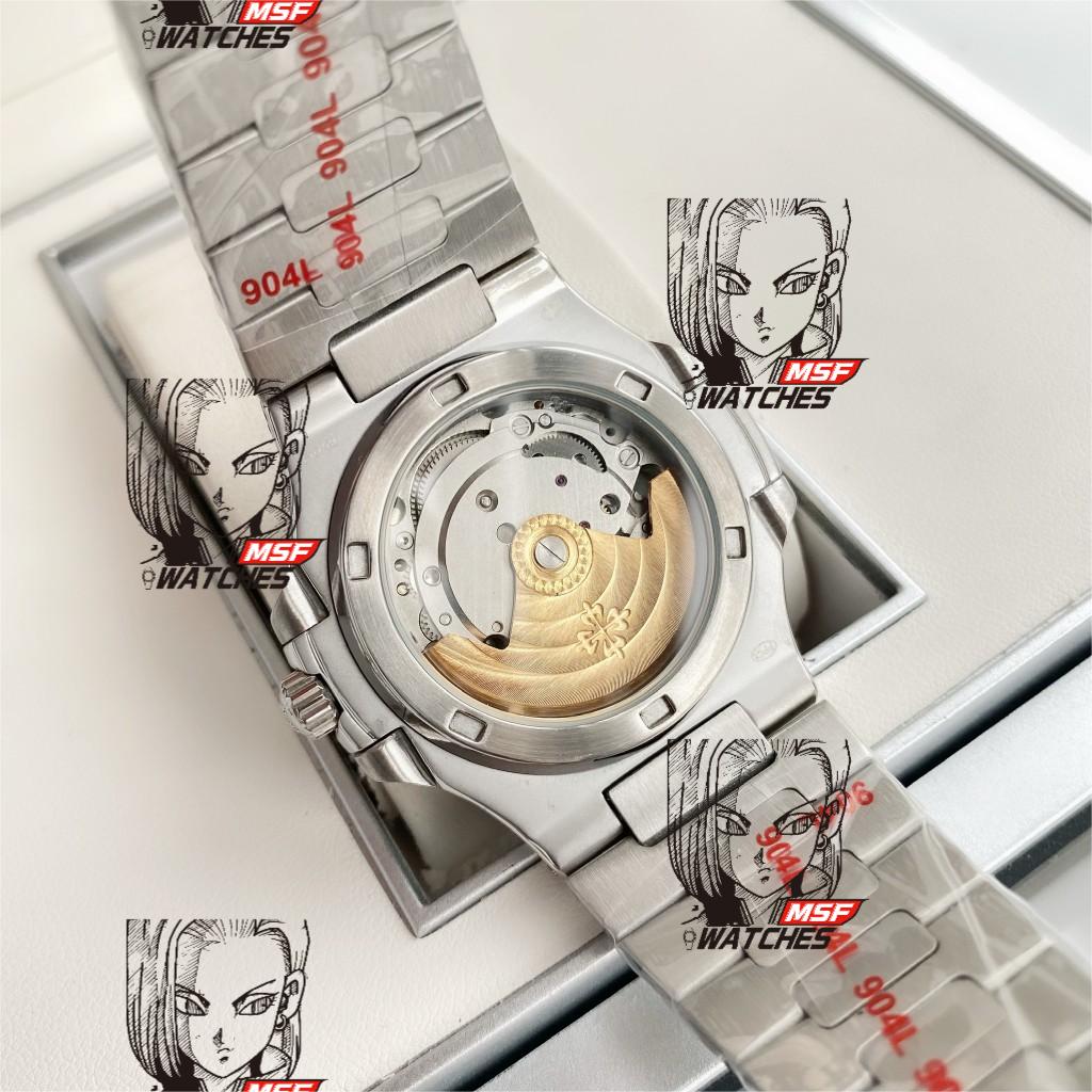 Patek Philippe Nautilus series 71181A-010, White Dial with Steel Bracelet Version, 35.2mm size.