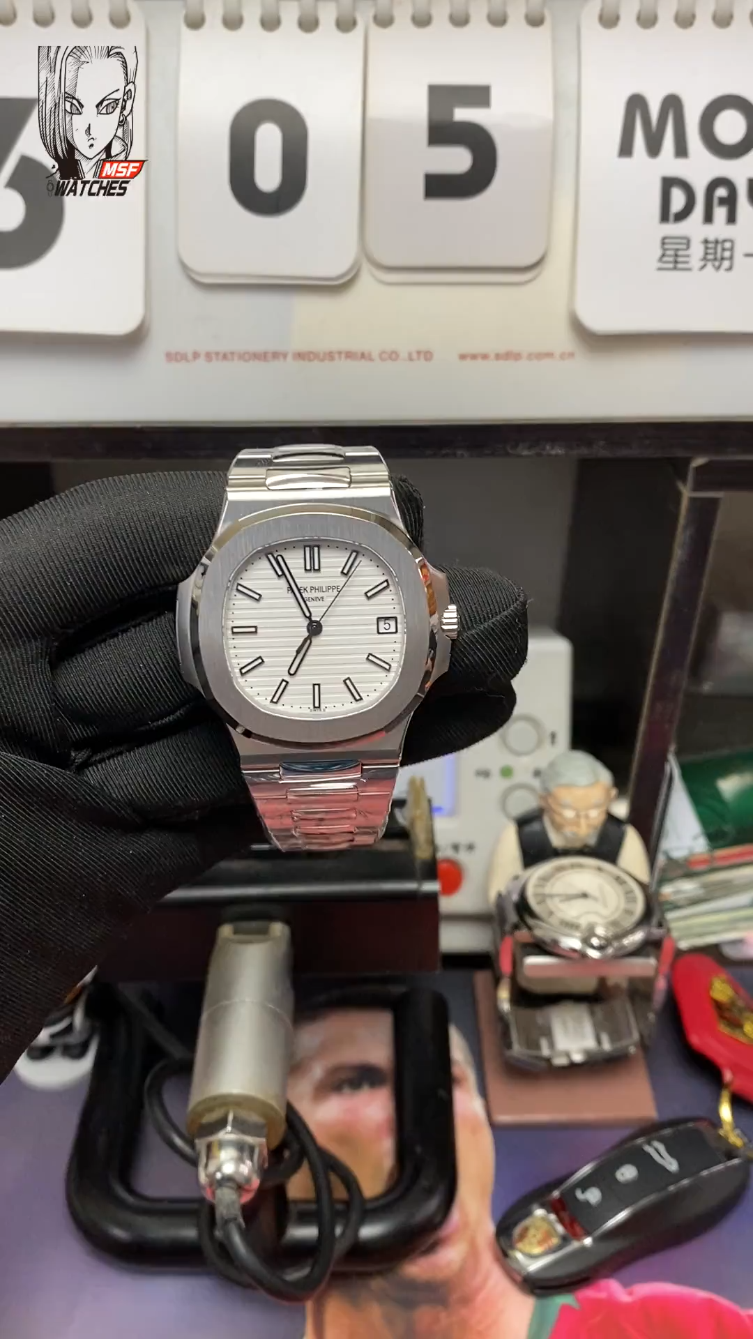 Patek Philippe Nautilus series 57111A-011, White Dial, 40mm Size.