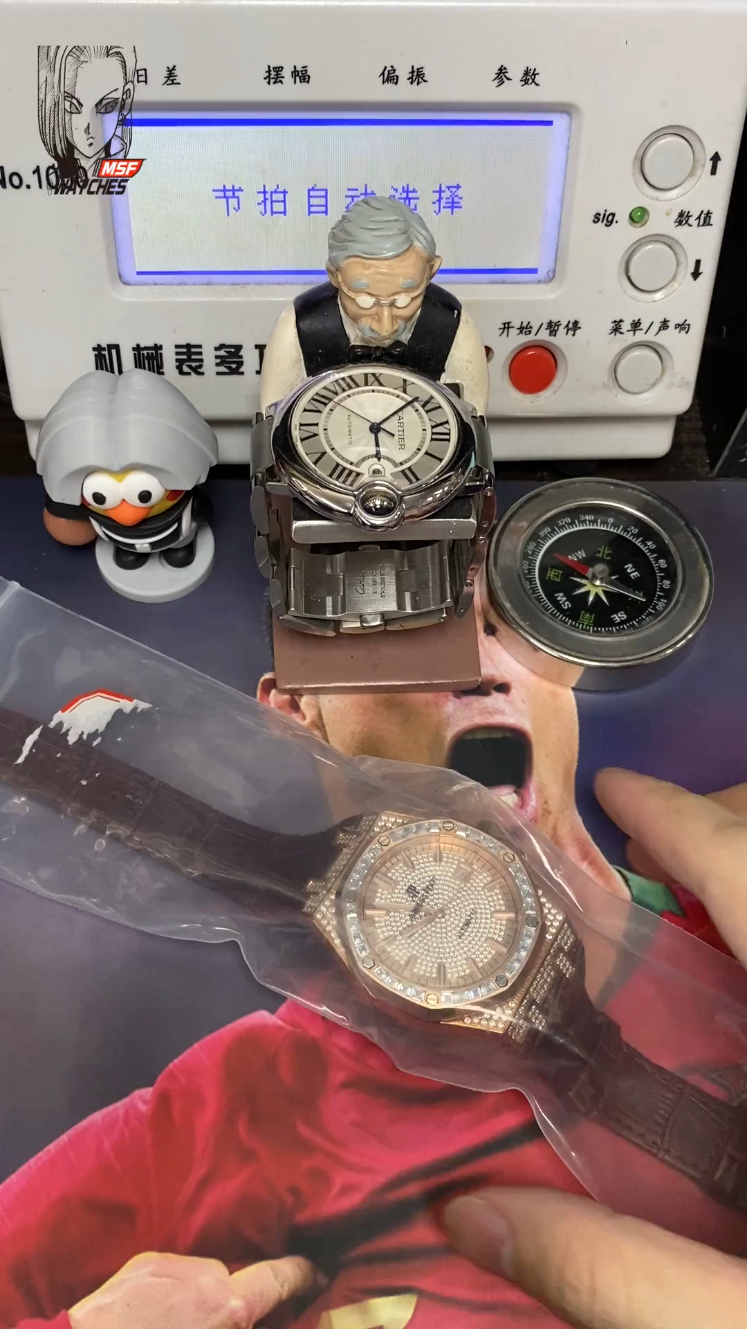 Audemars Piguet Royal Oak Offshore Series all Diamond rose gold case