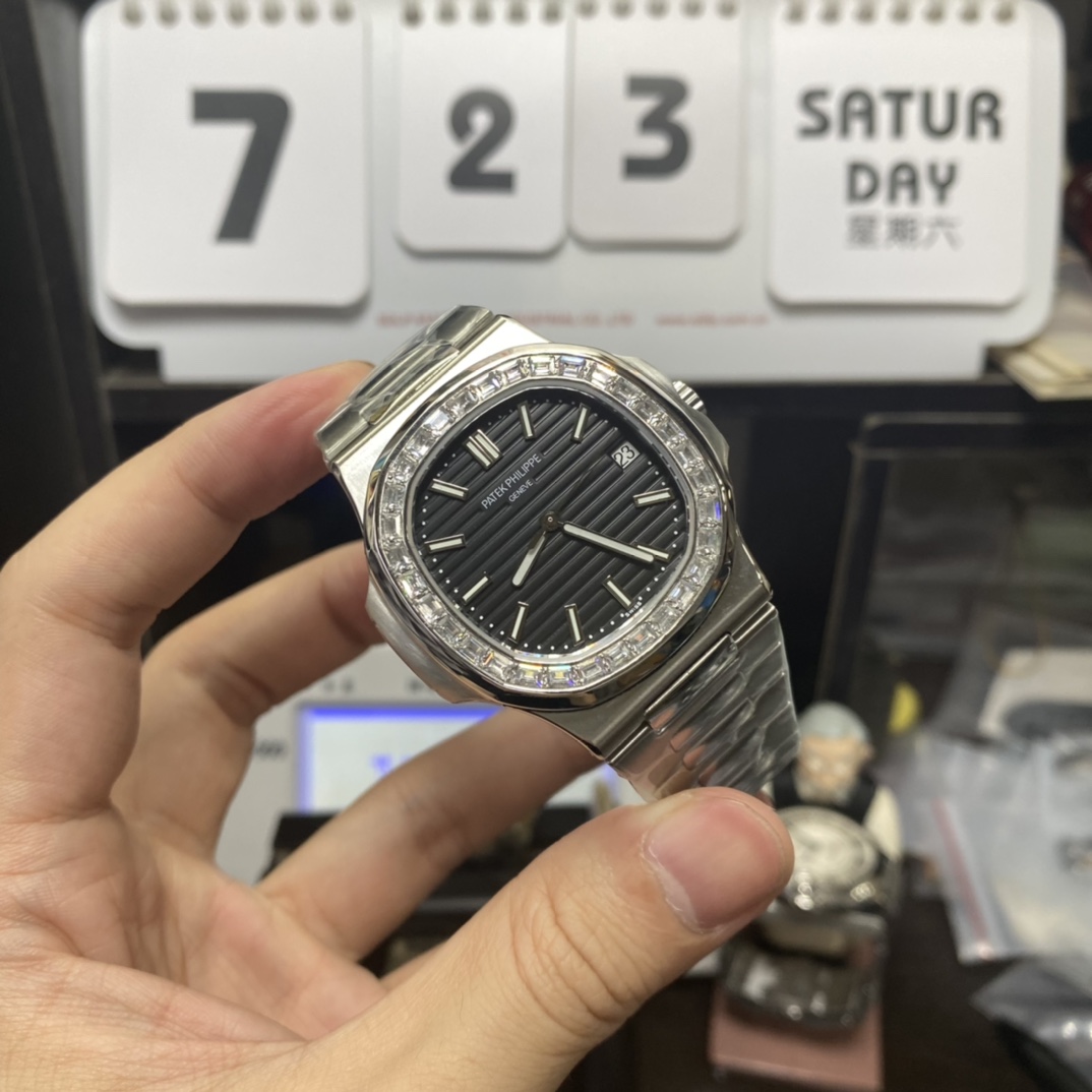 Patek Philippe Nautilus 5711 black square drill ring size 40㎜