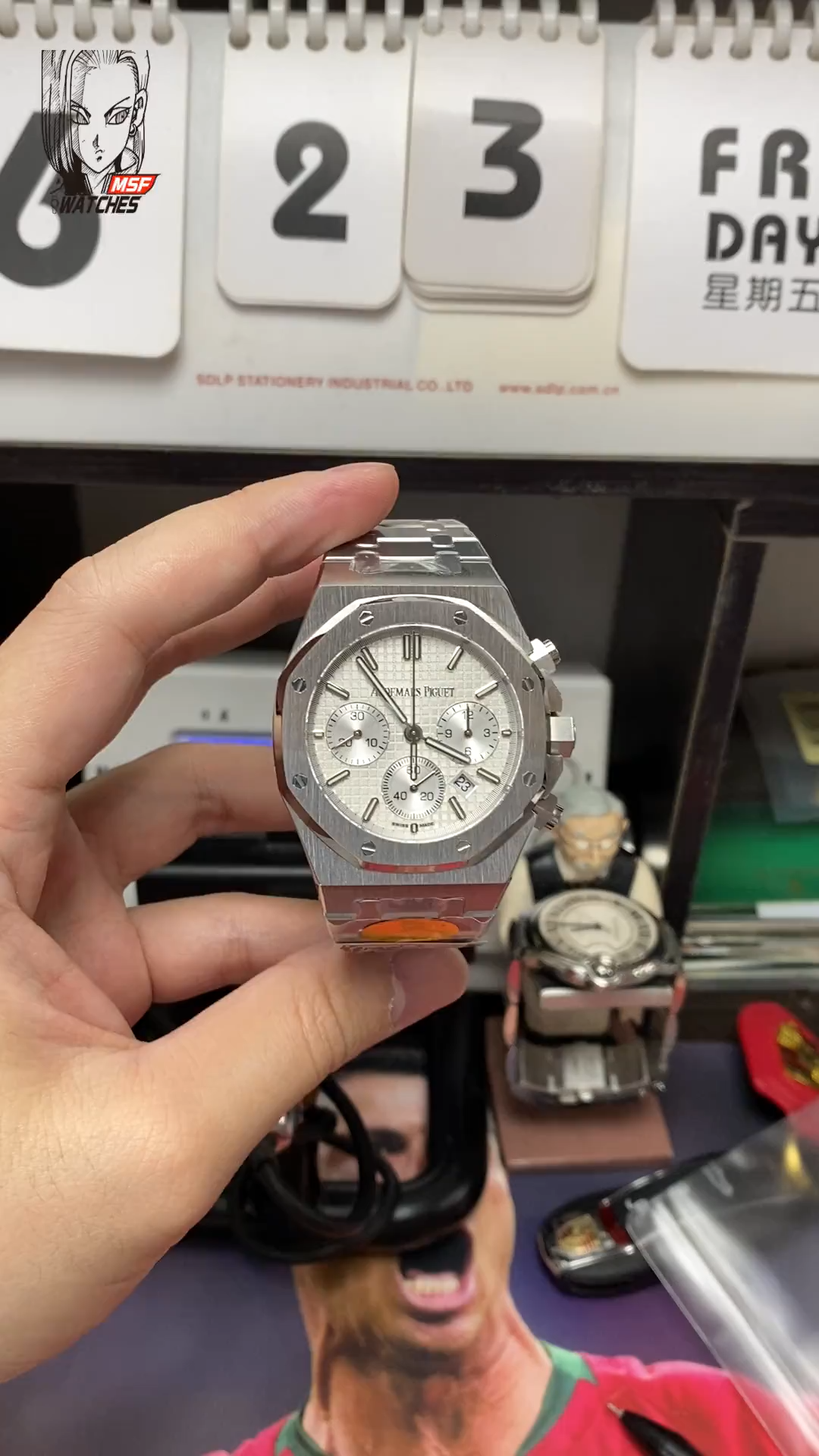 Audemars Piguet Royal Oak Series 26331, Stainless Steel Case, White Dial, Steel Bracelet, 41mm Size.