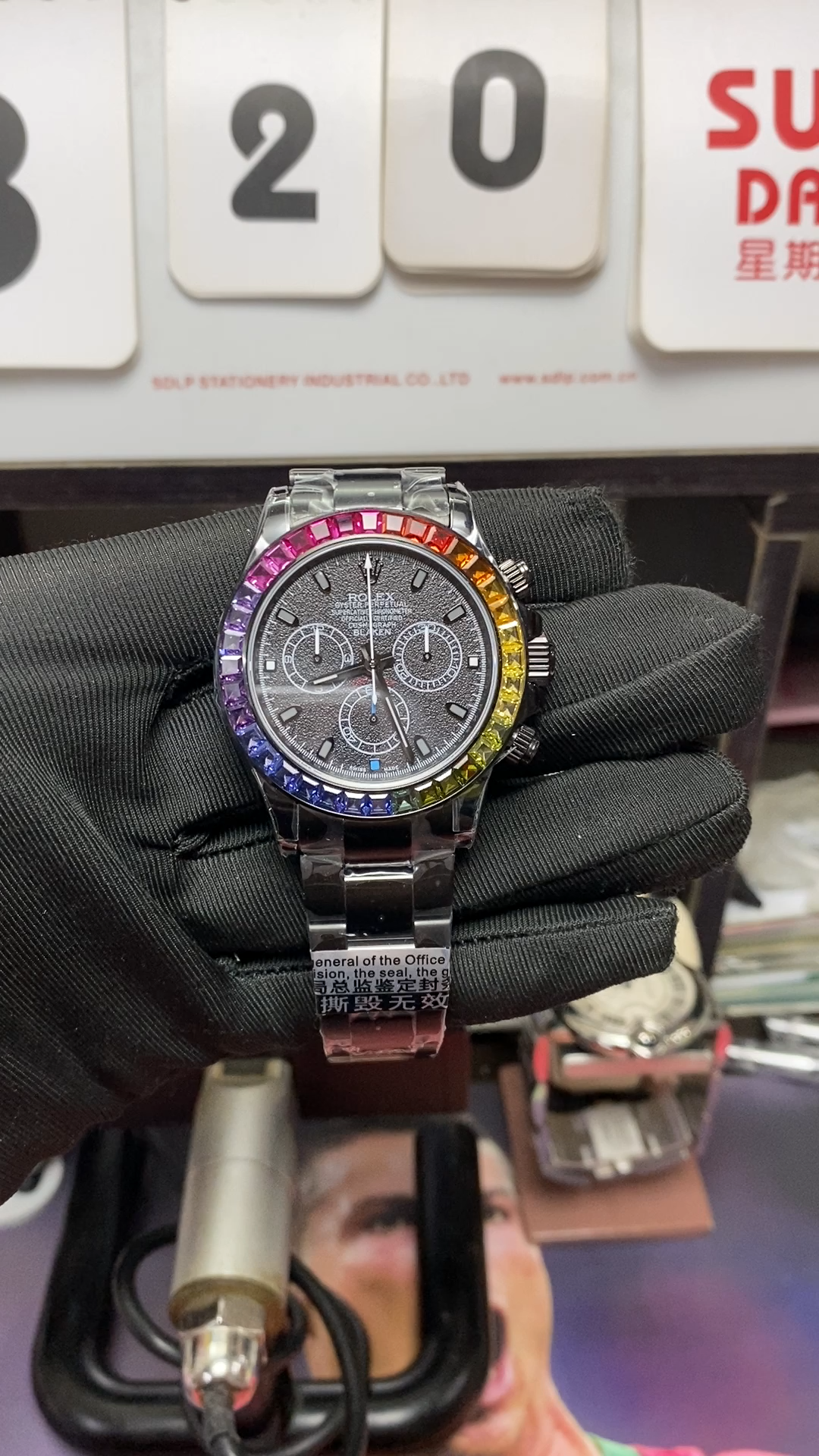 Rolex Daytona series BLAKEN modify all black chrome Case 40mm size.