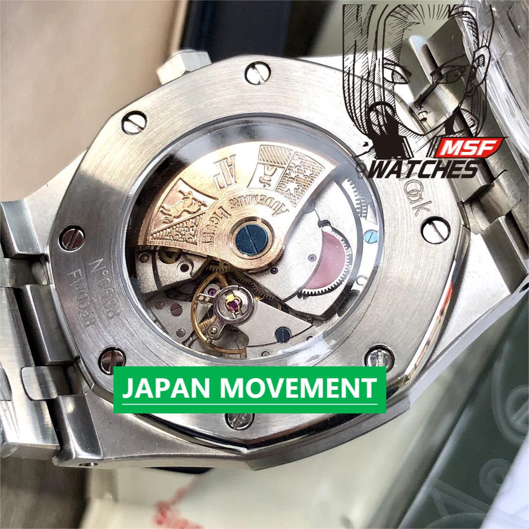 Audemars Piguet Royal Oak Offshore Series 15450ST.OO.1256ST.03, Blue Dial with Leather Strap, 37mm Size.