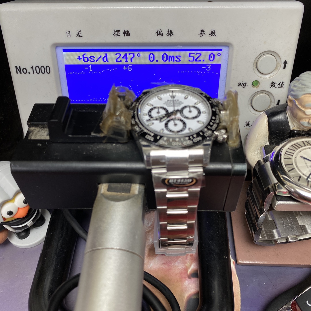 Rolex Cosmograph Daytona Series m116500ln-0001. a black and white panda color scheme, 40mm size.