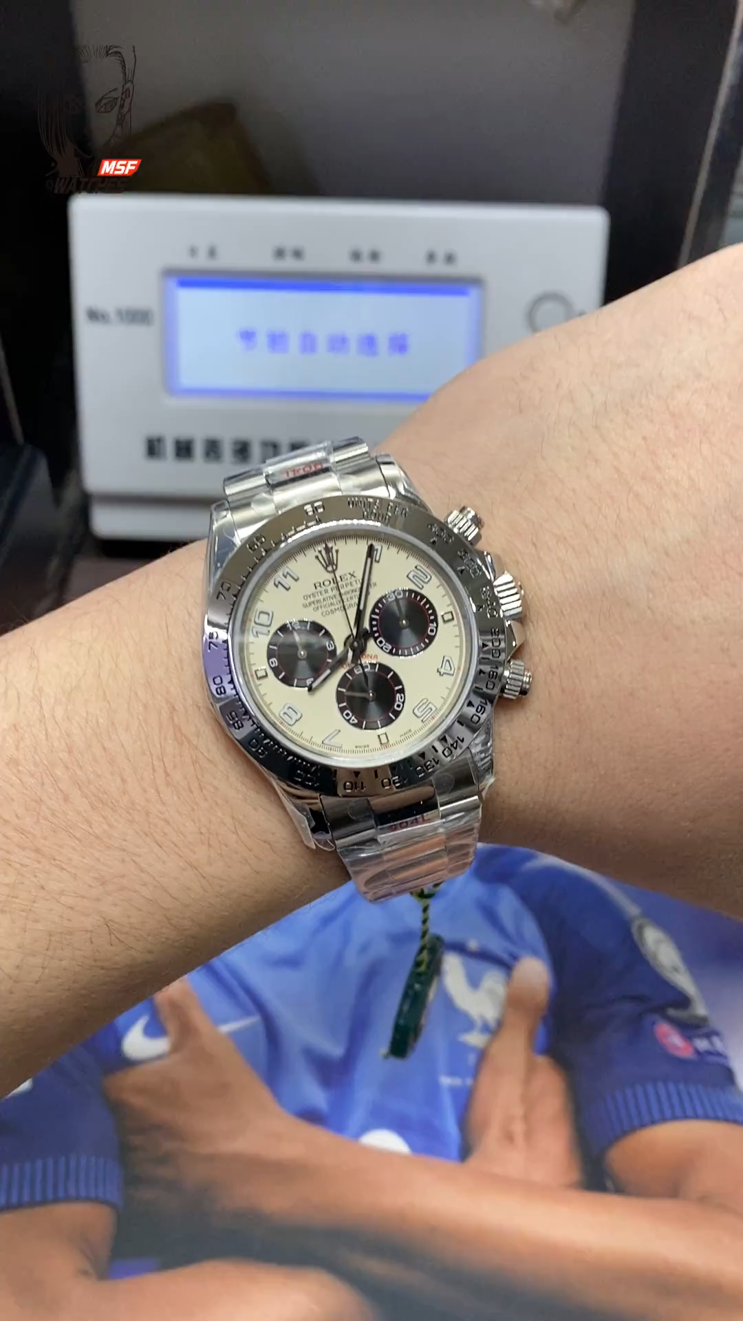 Rolex Cosmograph Daytona Series 116519-L(FC), Platinum Panda Dial, 40mm size.