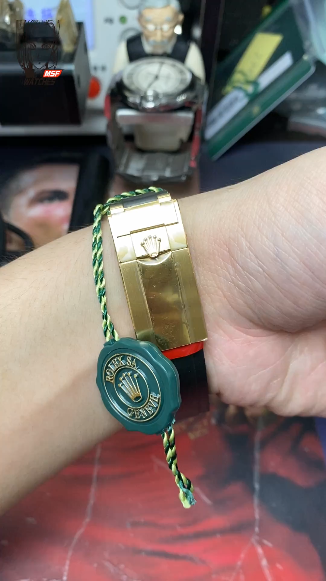 Rolex Cosmograph Daytona Series m116518ln-0047, Red Hand Small Demon King, 40mm size.