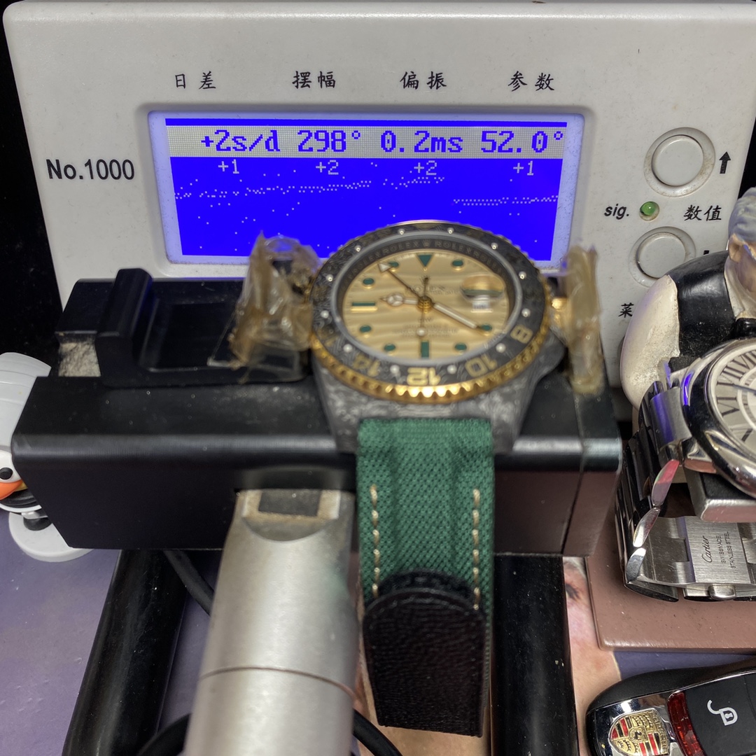Rolex GMT-MASTER Ⅱ DIW modify diw modify Desert Eagle carbon fiber shell 3186 movement rubber strap