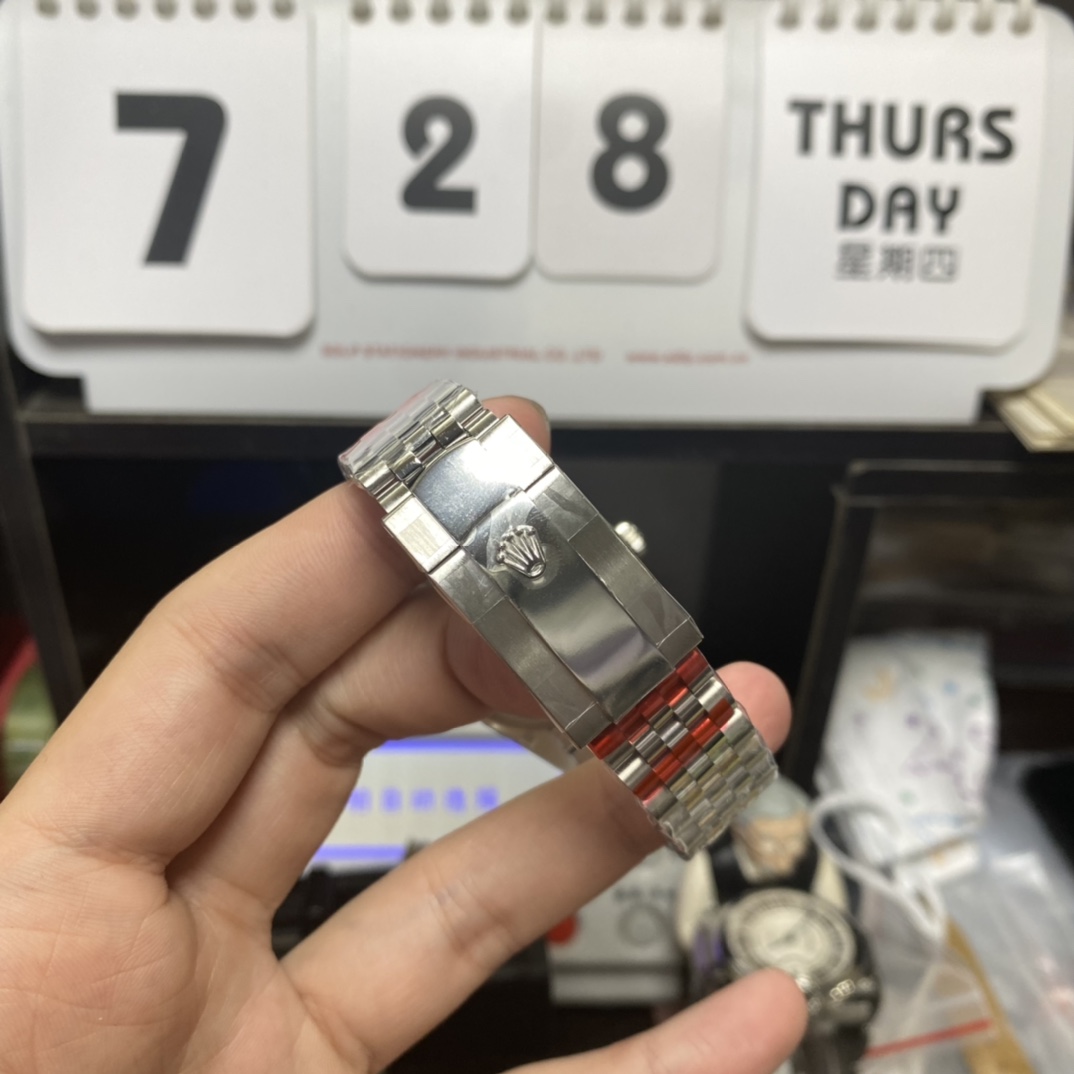 Rolex Datejust series grey DIAL outer ring dog tooth ring size 36mm Size