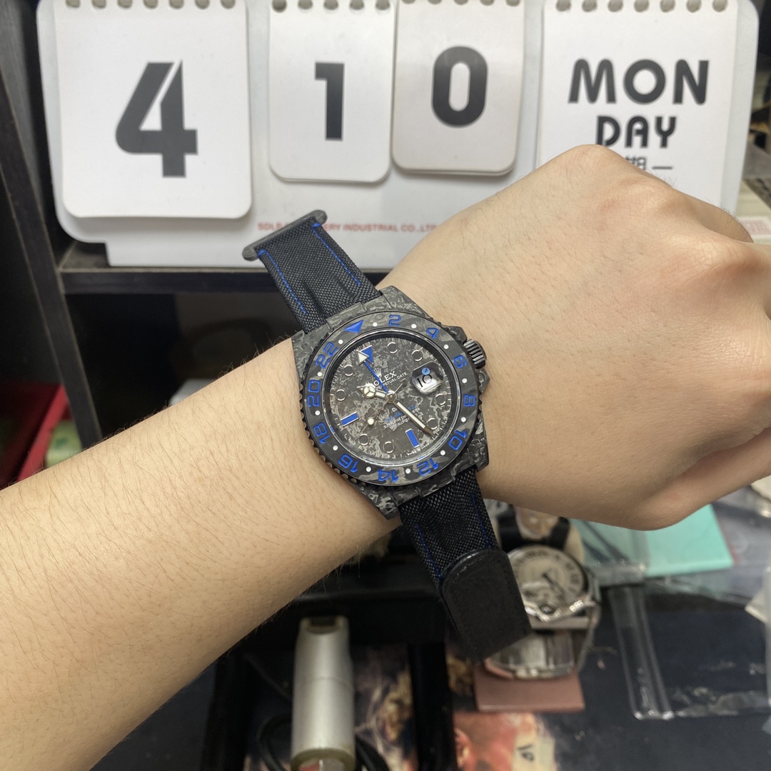 Rolex GMT-Master II series DIW MODIFY All carbon fiber CASE , 40mm size.