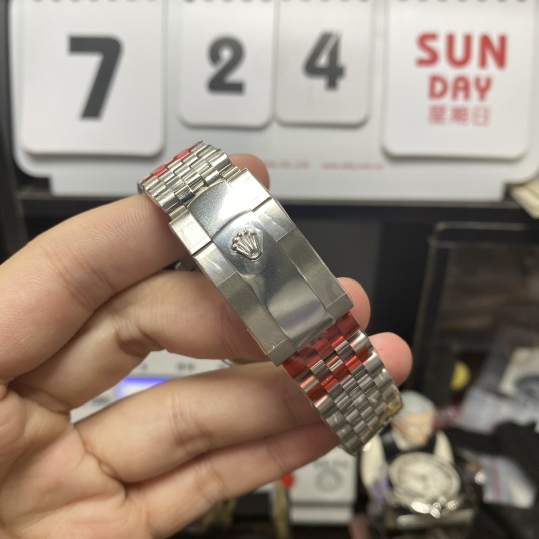 Rolex Datejust series m126234-0051, Mint Green Dial and Five-Link Stainless Steel Bracelet Variant, 36mm size.