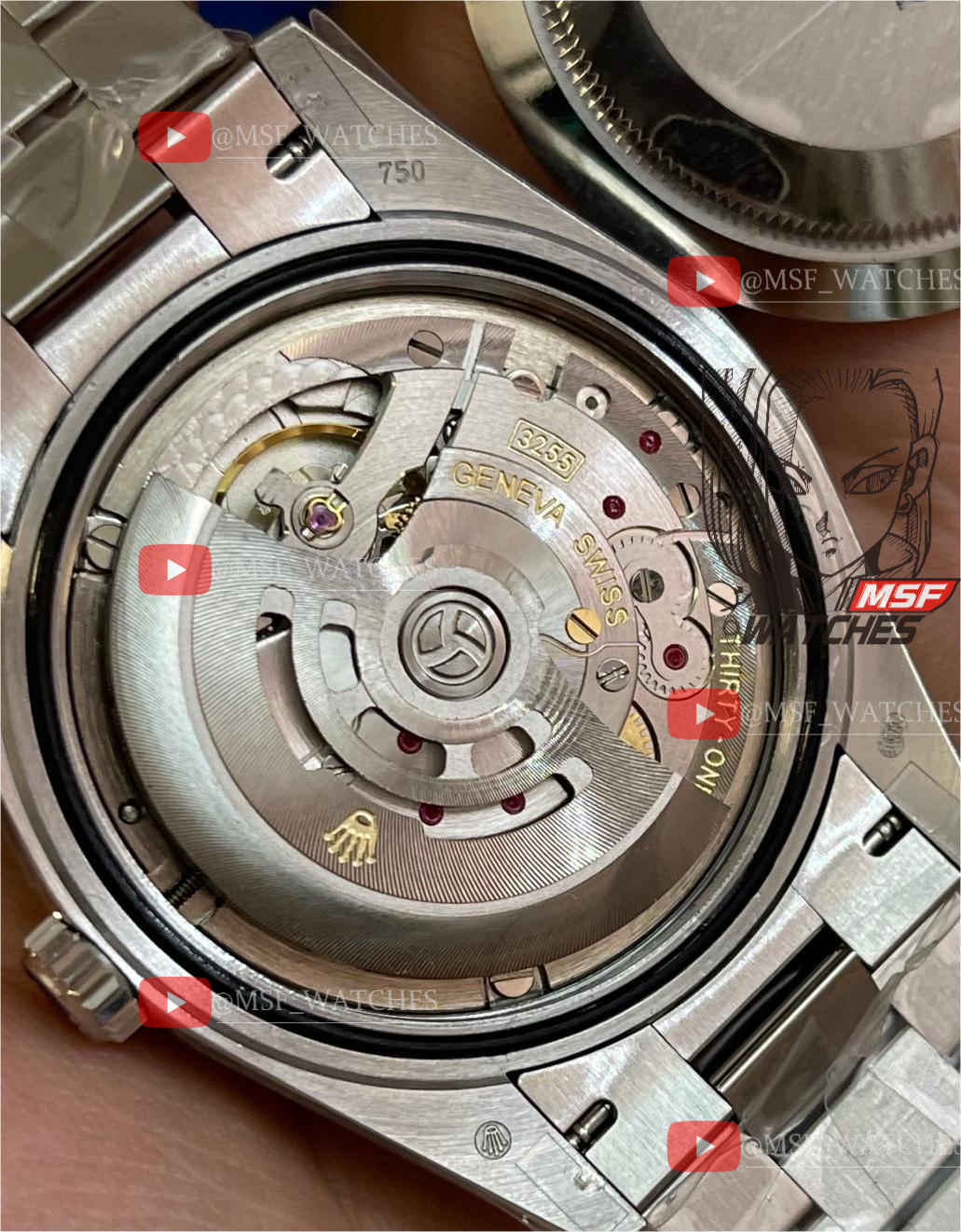 Rolex Day-Date Series m228238-0067, Ice Sugar Diamond Black Dial All-Gold Design, 40mm Size.