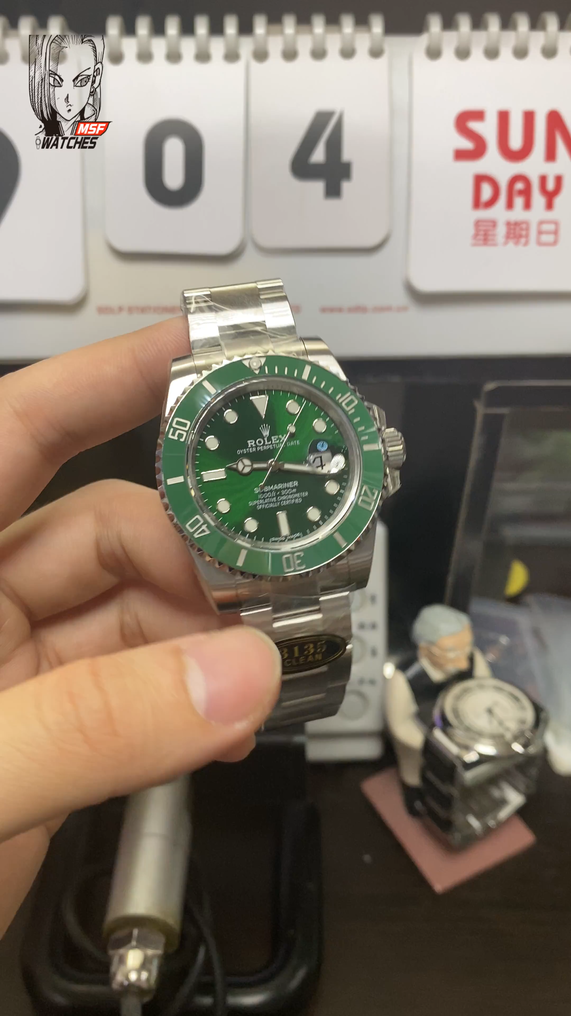 Rolex Submariner Series 116610LV-0002, Green Hulk, 40mm size.