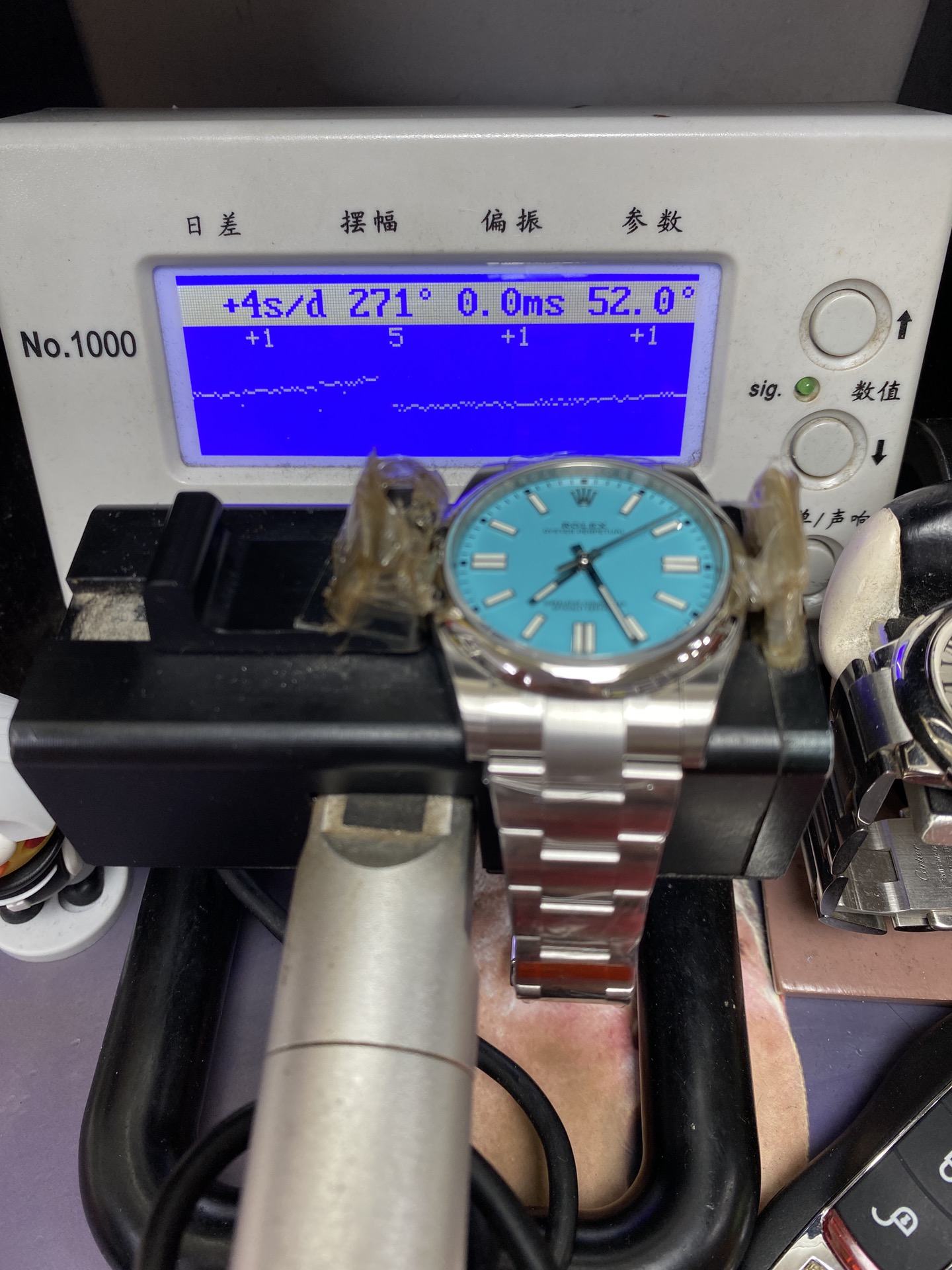 Rolex Oyster Perpetual Series m124300-0006, Tiffany Blue Dial, 41mm Size .