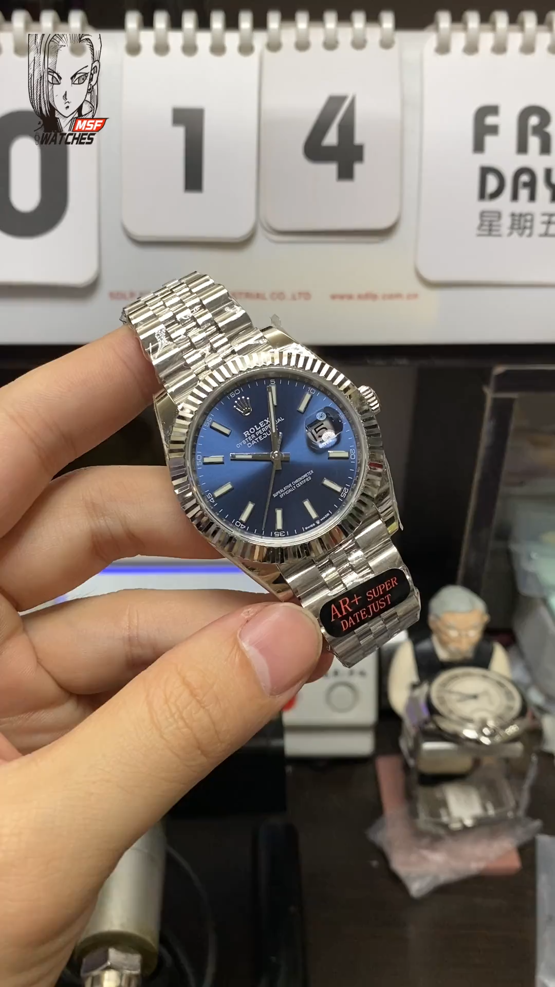 Rolex Datejust Series m126334-0002, Classic Blue Dial Fluted Bezel, 41mm Size.