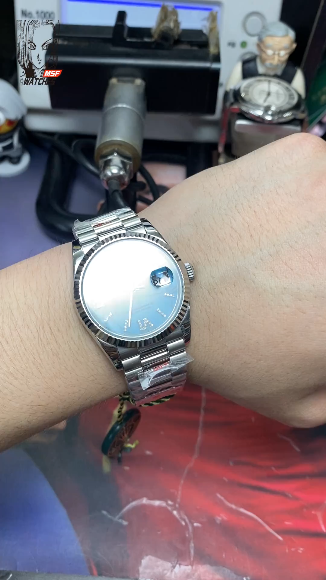 Rolex Day-Date series m128239-0044, Turquoise Dial, 36mm size.