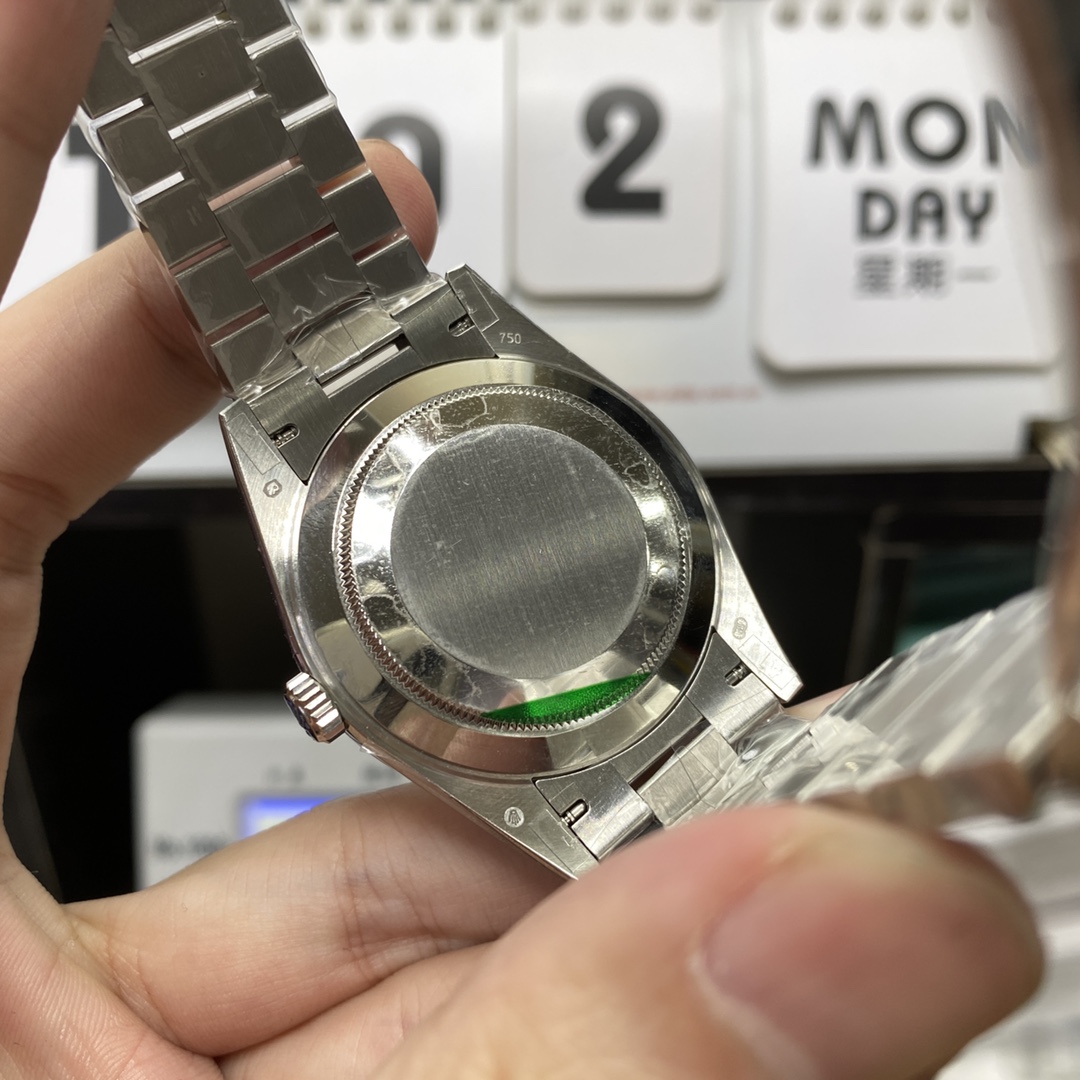 Rolex Day-Date Series m228239-0055, White Gold Genuine Meteorite Dial, 40mm Size.