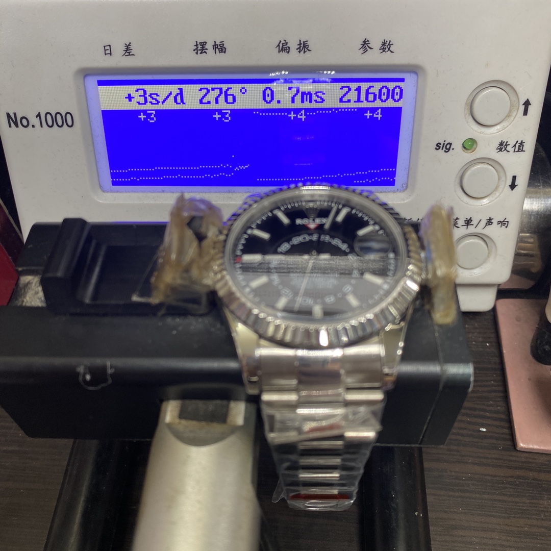 Rolex SKY-DWELLER series m326934-0005, Black Dial Steel Bracelet ,Month Date and GMT Dual Time Zone Functions, 42mm Size.