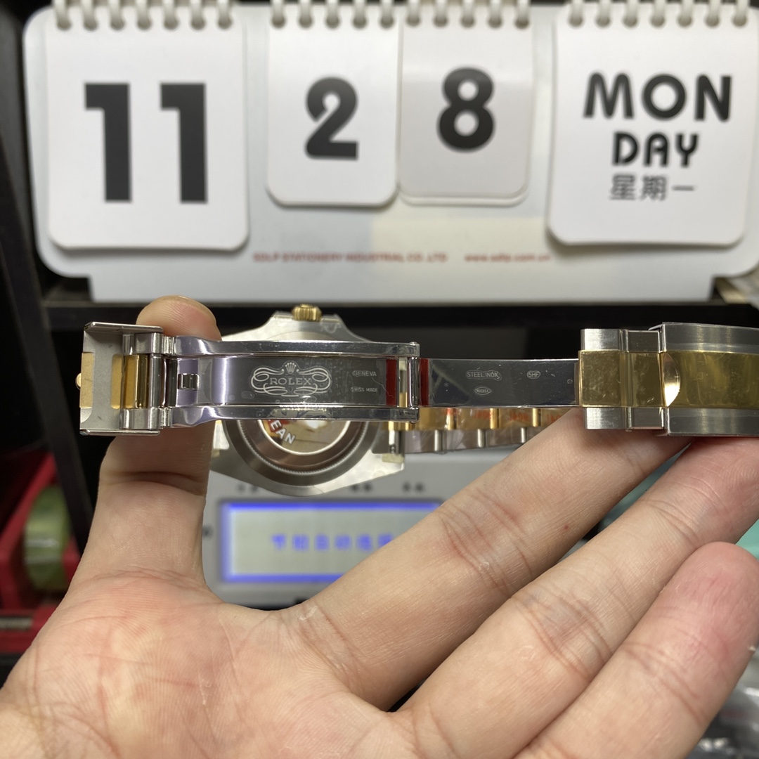 Rolex Submariner Series 116613LN-0001, Two-Tone Black Submariner, 40mm size.