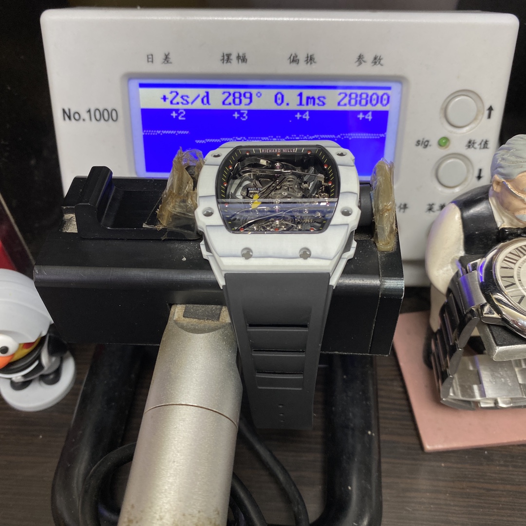 Richard Mille Men's Collection series RM27-02, Sapphire Crystal Nylon Strap and Titanium Buckle, 47.77×39.7 size.