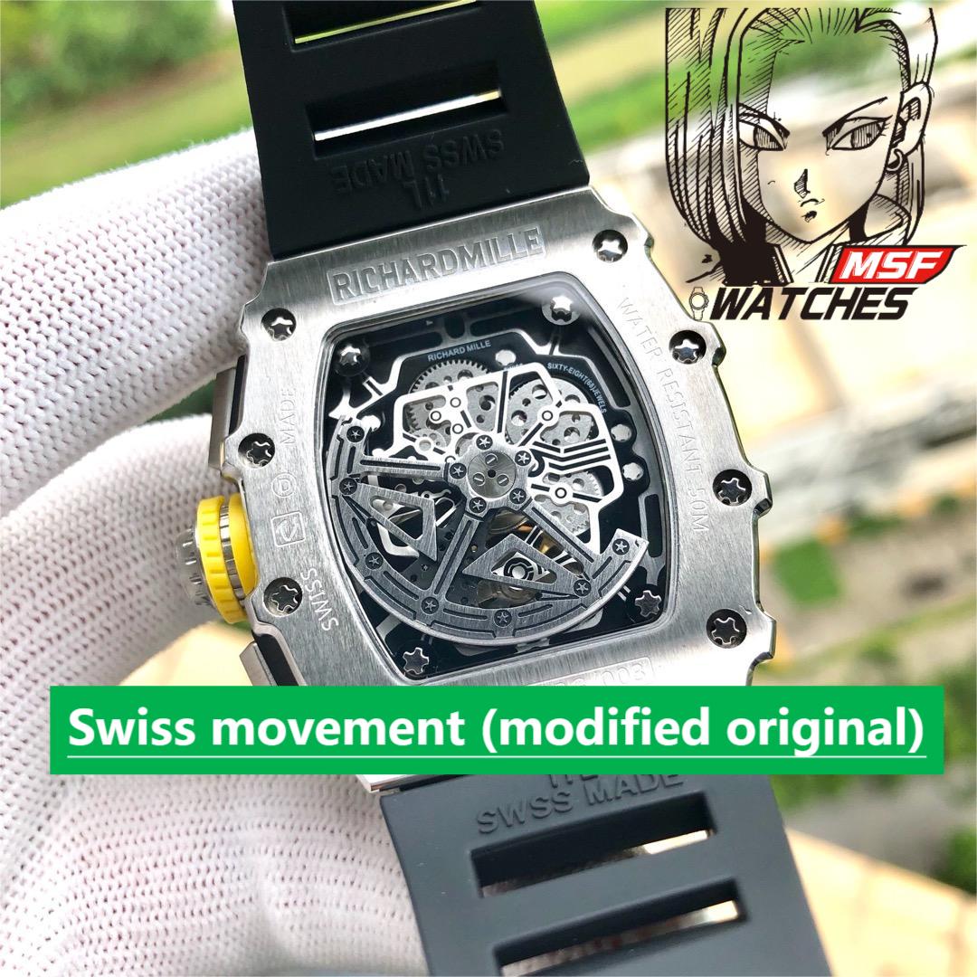 Richard Mille Women's Collection series RM 07-01, Red Lips Full Diamond Design, 45.66 x 31.40mm size.