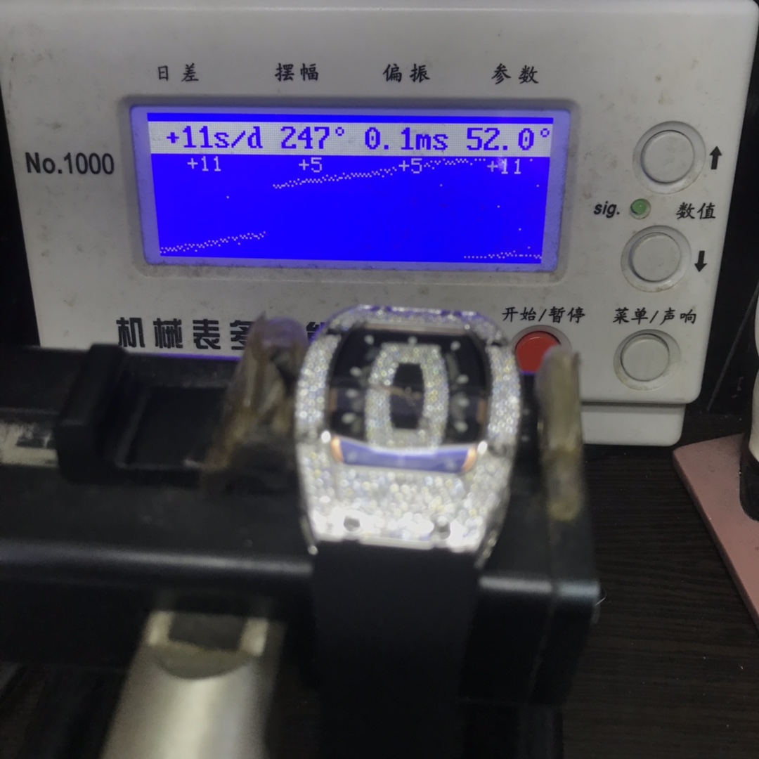 Richard Mille Women's Collection series RM07-01, Red Lips Silver Diamonds, 45.66 x 31.40mm size.