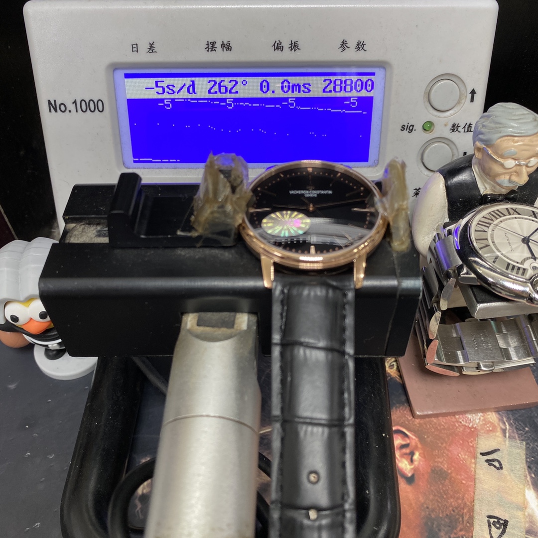 Vacheron Constantin Heritage Collection series 81180000R-9283, Black Dial Rose Gold Case Same Model as High Qiqiang, 40mm size.