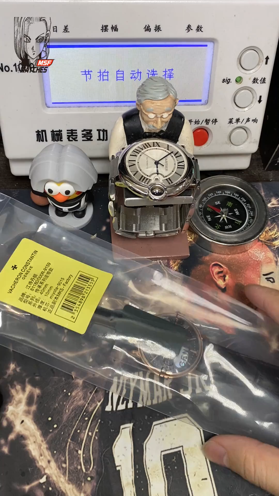 Vacheron Constantin Heritage Collection series 81180000R-9283, Black Dial Rose Gold Case Same Model as High Qiqiang, 40mm size.