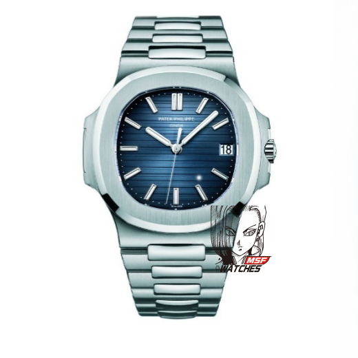 Patek Philippe Nautilus series 57111A 010, Stainless Steel Case Grey-Blue Dial Stainless Steel Bracelet, 40mm Size.