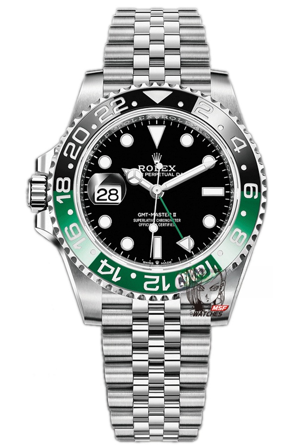 Rolex GMT-Master II series m126720vtnr-0002, Black-Green Bezel 