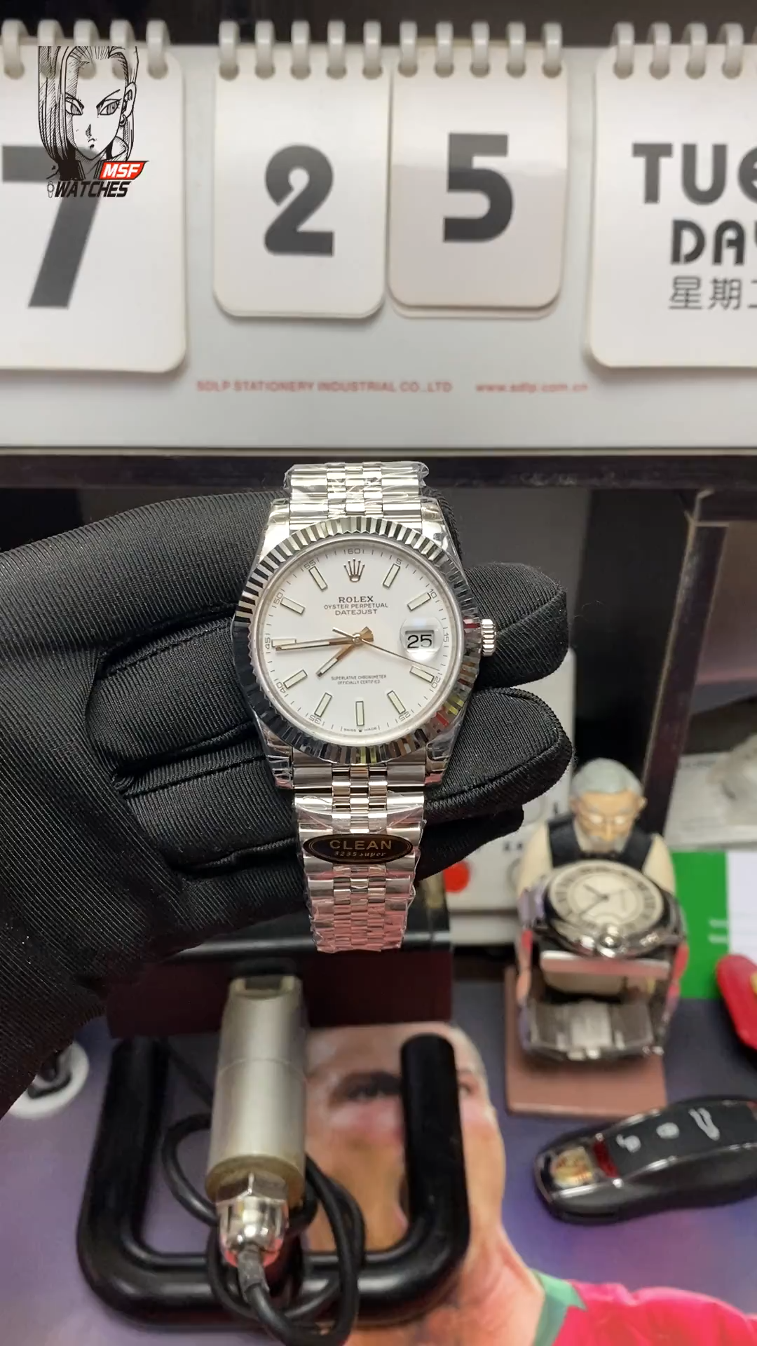 Rolex Datejust series m126334-0010.Silver Dial Five-Piece Link Bracelet,41mmsize