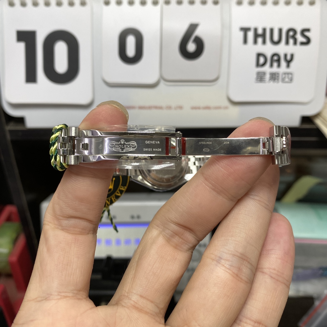 Rolex Datejust Series m279174-0005, White Case White Dial with Baton Hour Markers, 28mm Size, Five-Link Steel Bracelet