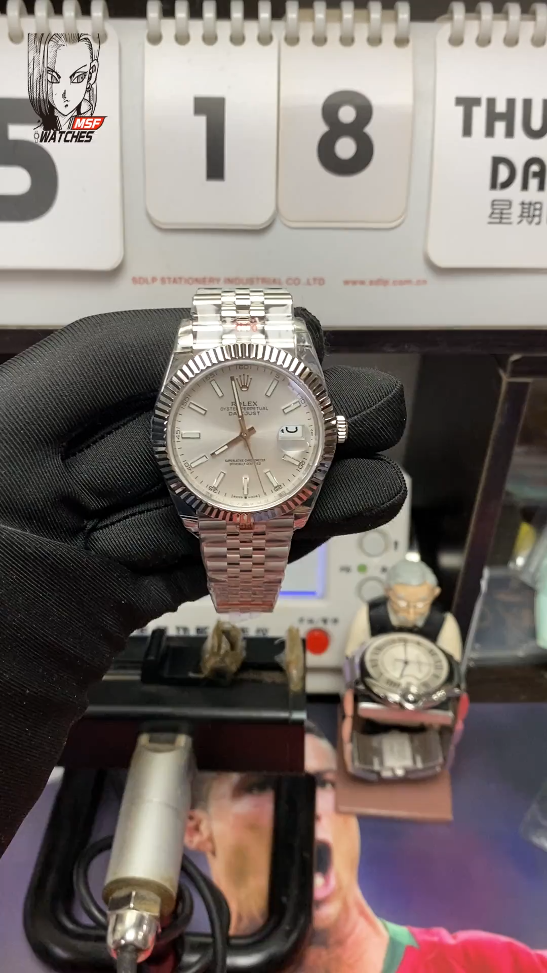 Rolex Datejust series m126334-0010.Silver Dial Five-Piece Link Bracelet,41mmsize