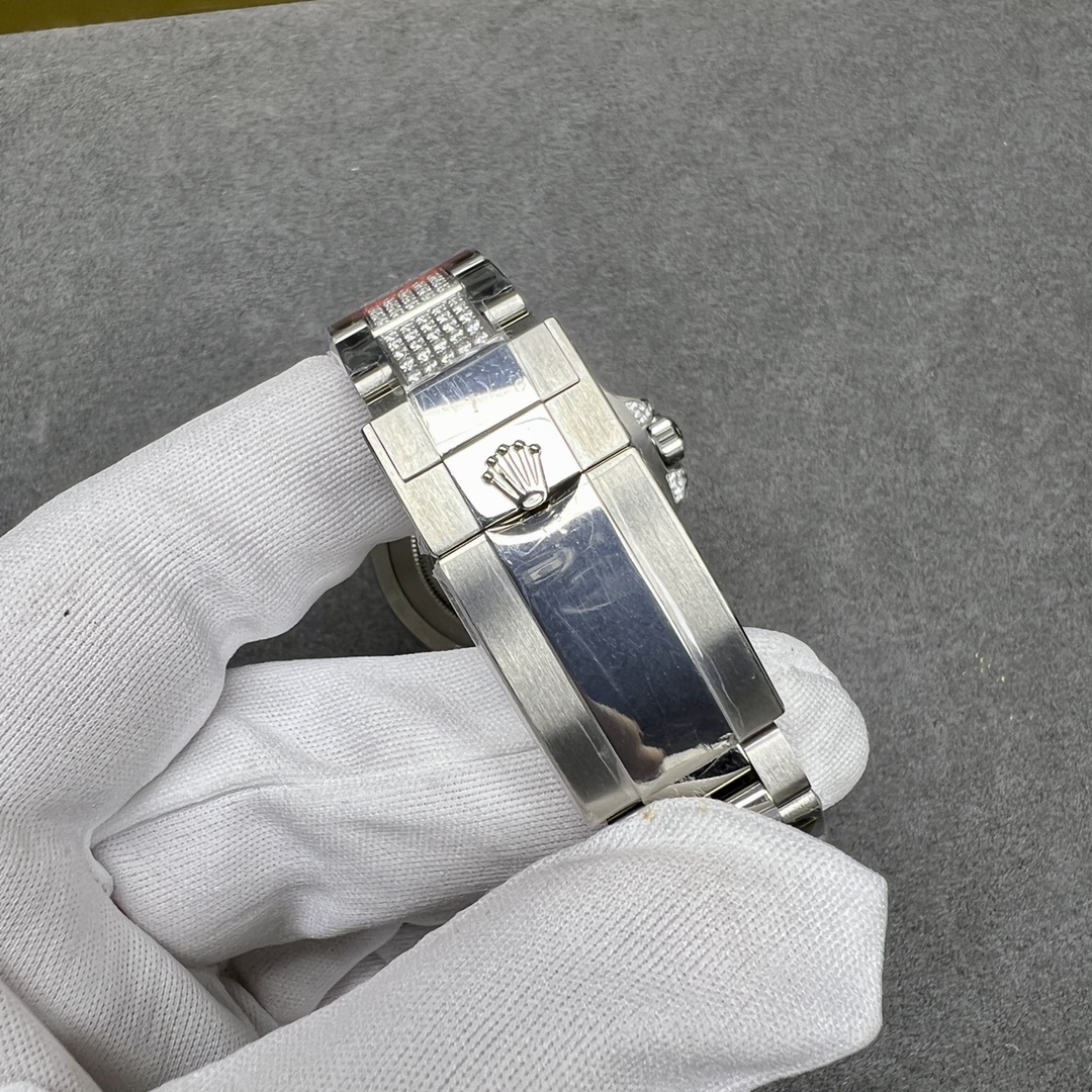 ROLEX GMT-MASTER BLACK DIAL FULL DIAMOND, 40MM