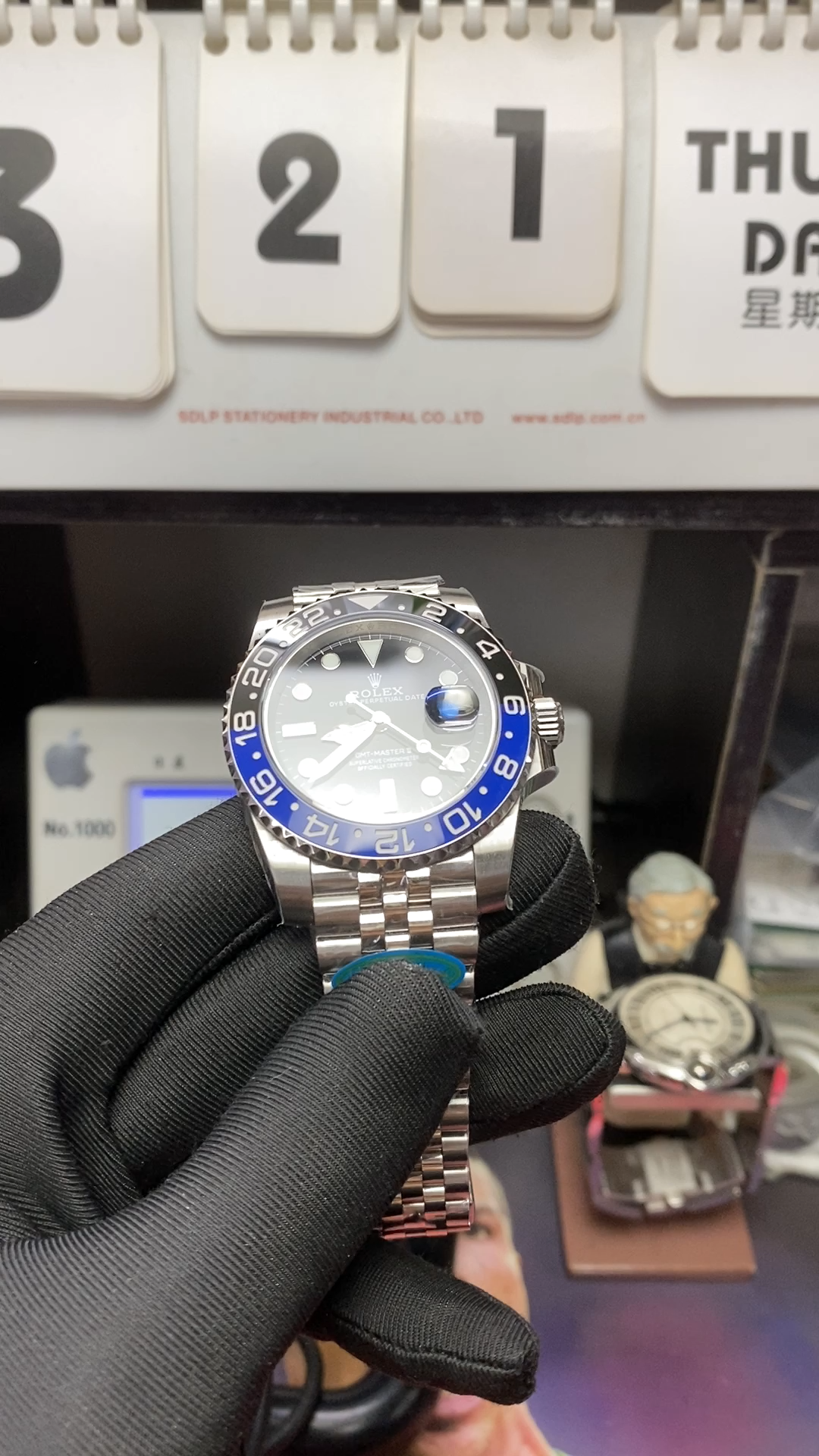 Rolex GMT-Master II Series Watch Model M126710BLNR-0002 (Blue and Black Bezel) 40mm